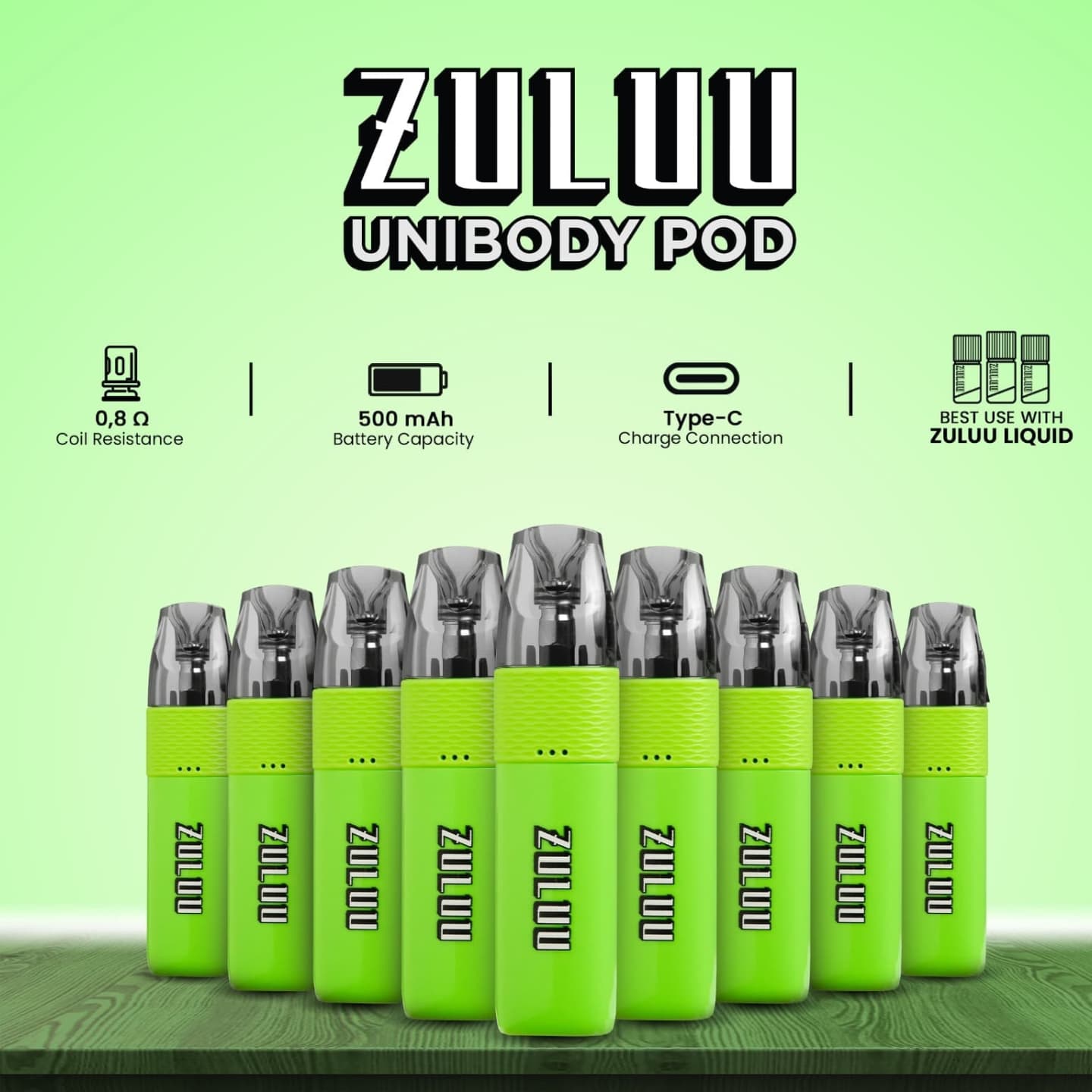 ZULUU UNIBODY GREEN x VANILLA ICE CREAM ZULUU UNIBODY GREEN x VANILLA ICE CREAM