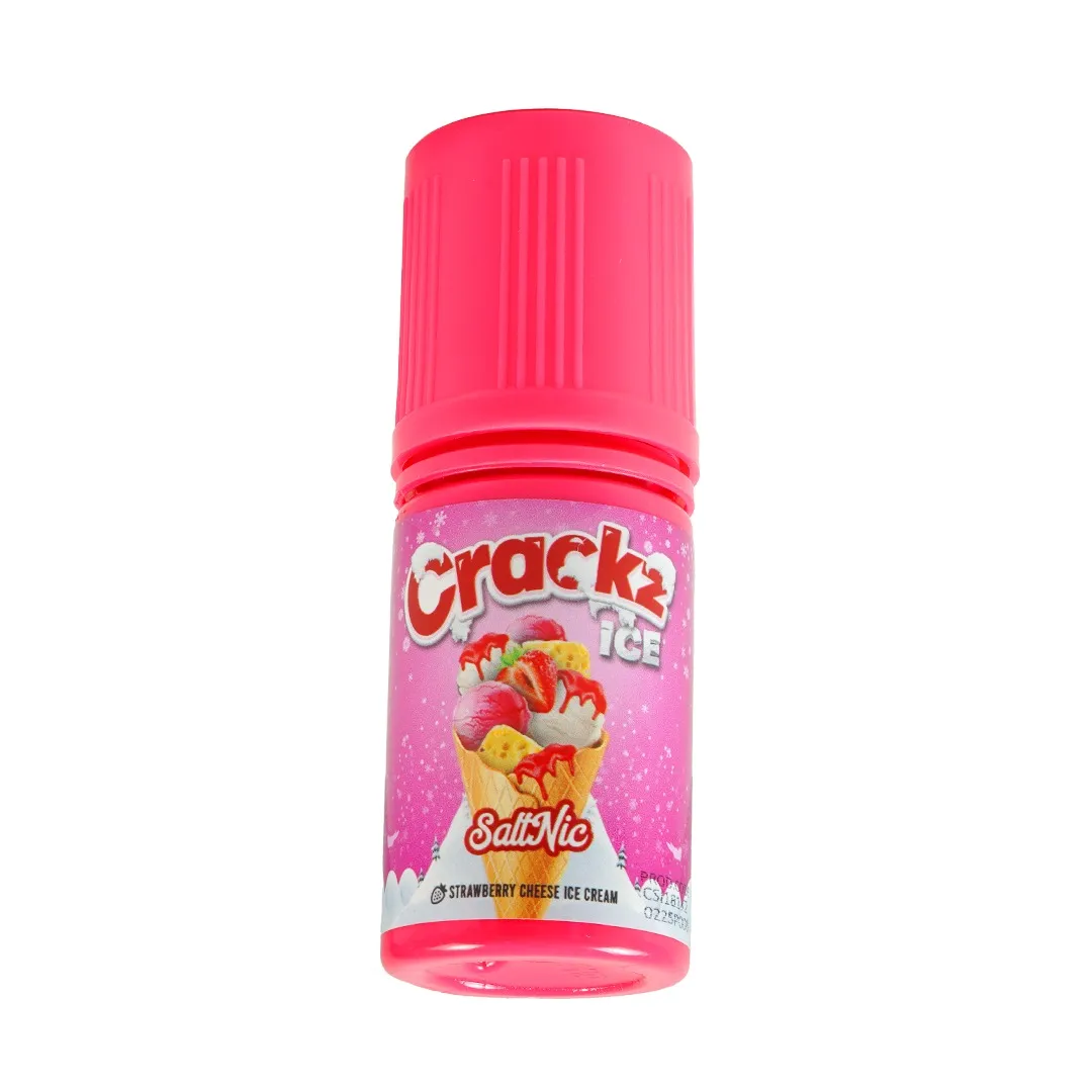 Crackz Ice Strawberry Cheese Ice Cream Saltnic