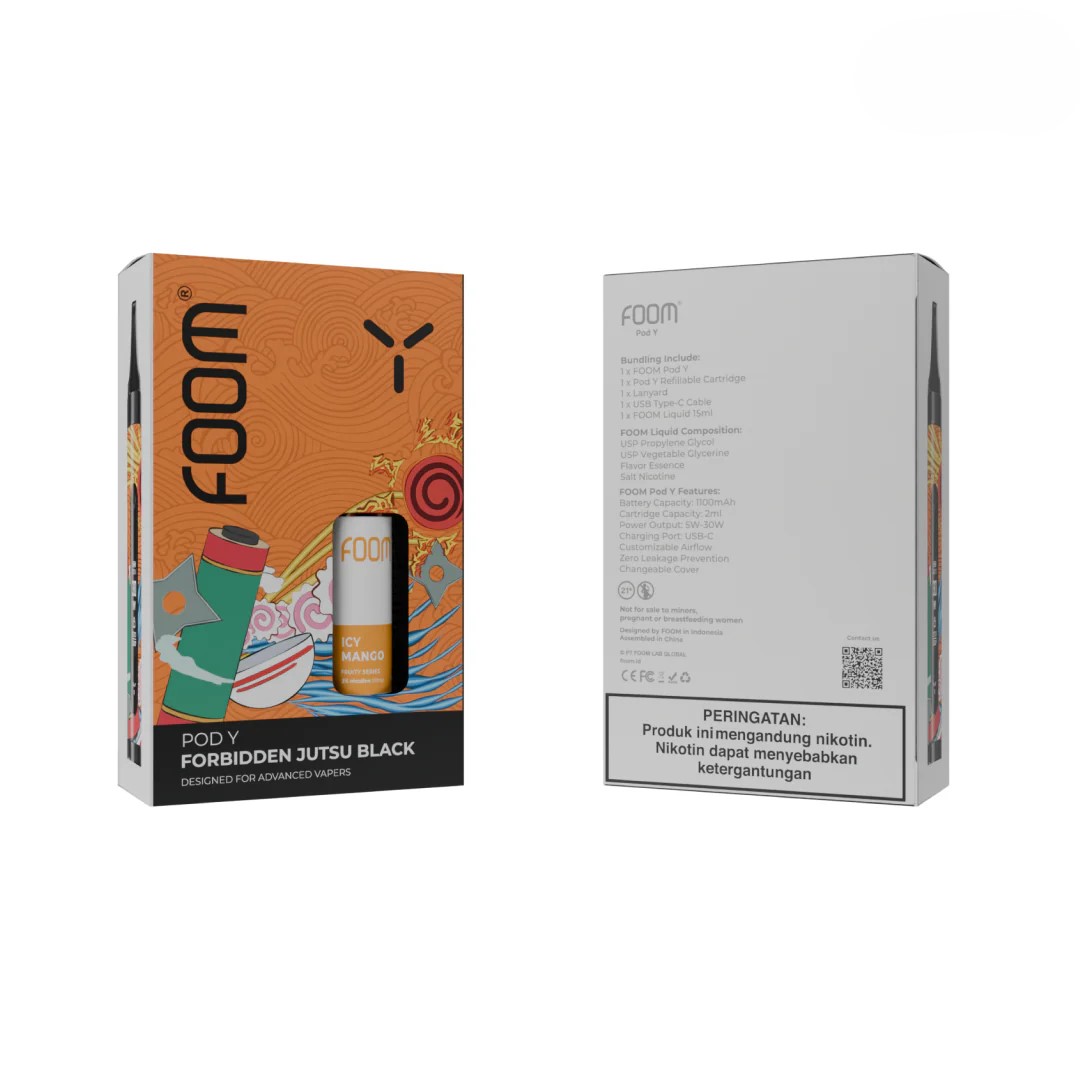 FOOM Y FORBIDDEN JUTSU ONYX BLACK BUNDLING LIQUID 15ML FOOM Y FORBIDDEN JUTSU ONYX BLACK BUNDLING LIQUID 15ML