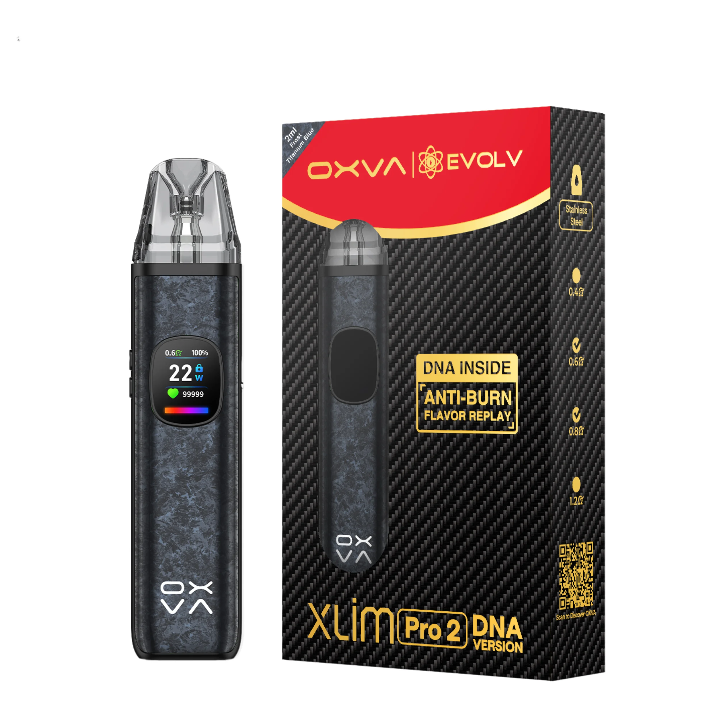 OXVA XLIM PRO 2 DNA VERSION FROST TITANIUM BLUE
