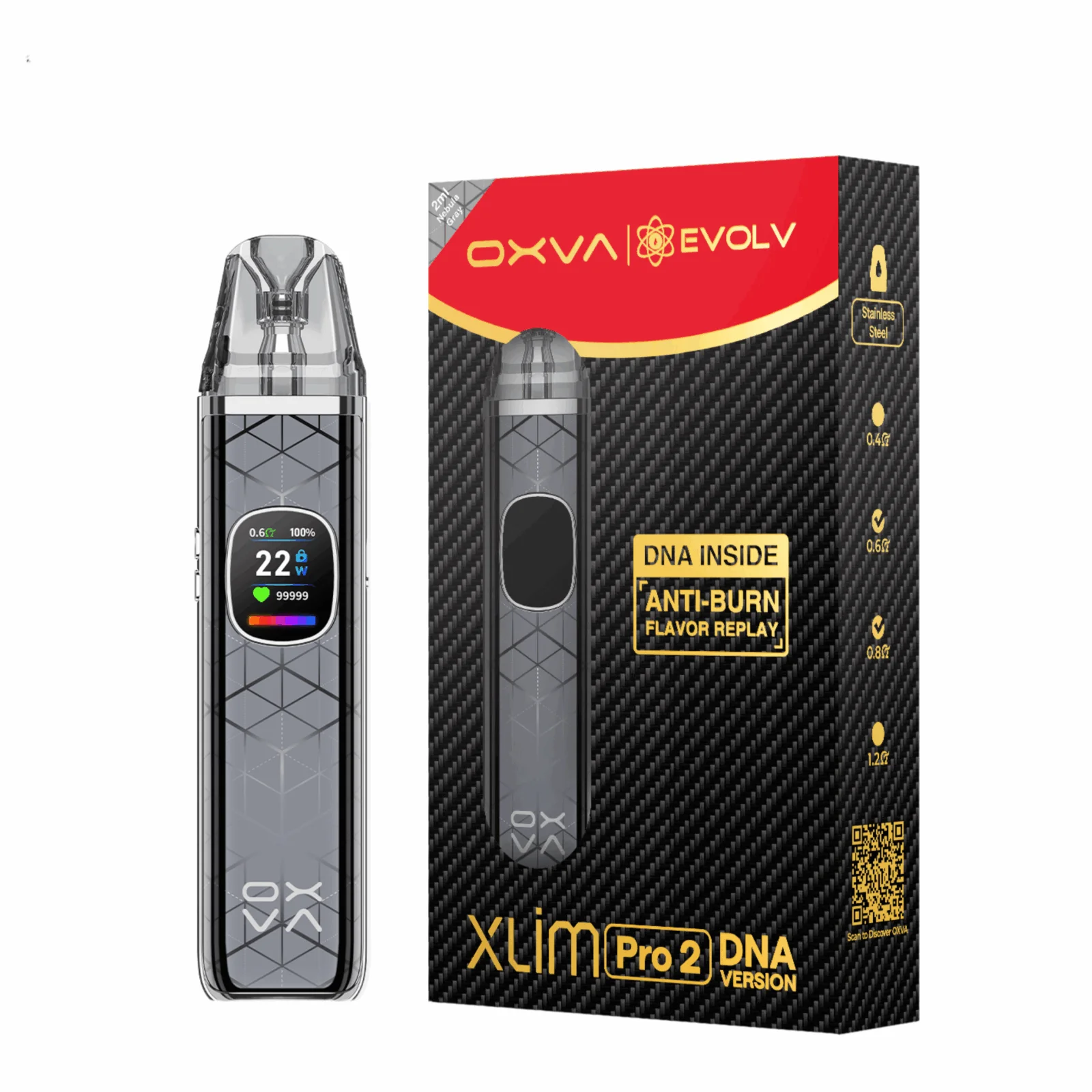 OXVA XLIM PRO 2 DNA VERSION NEBULA GRAY