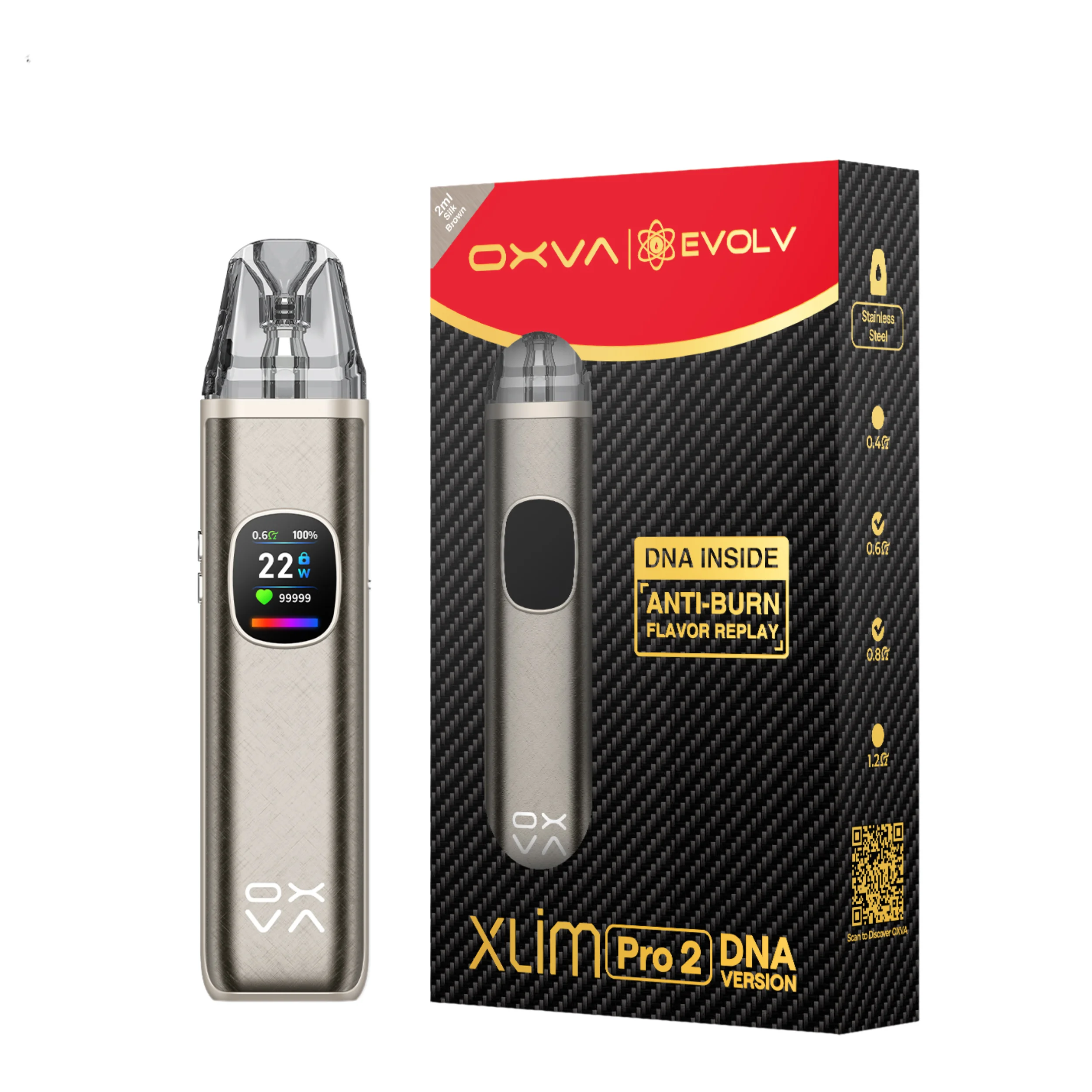 OXVA XLIM PRO 2 DNA VERSION SILK BROWN